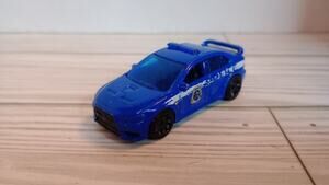 2010 Matchbox Mitsubishi Lancer X Police loose blue